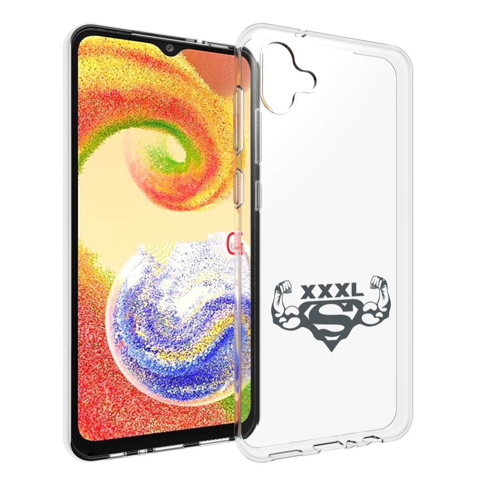 

Чехол MyPads бодибилдинг супермен для Samsung Galaxy A04, Прозрачный, Tocco