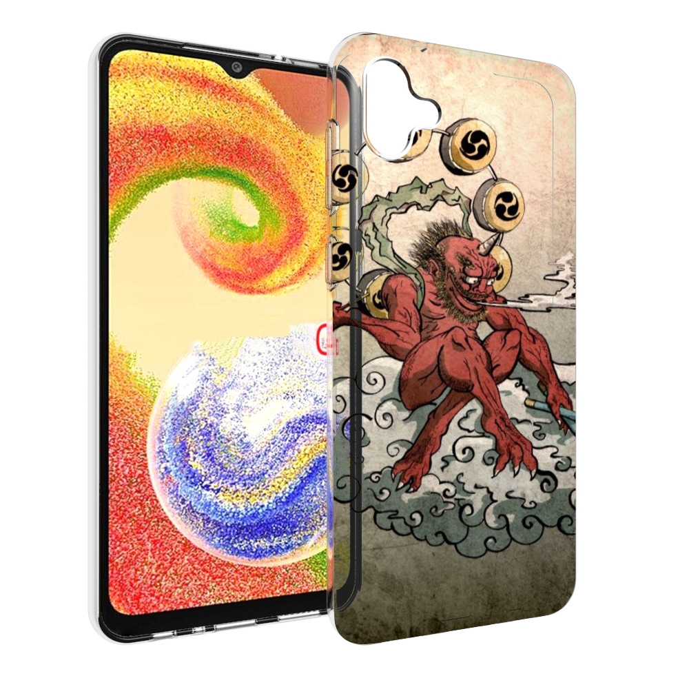 

Чехол MyPads красный чертик на облаке для Samsung Galaxy A04, Прозрачный, Tocco