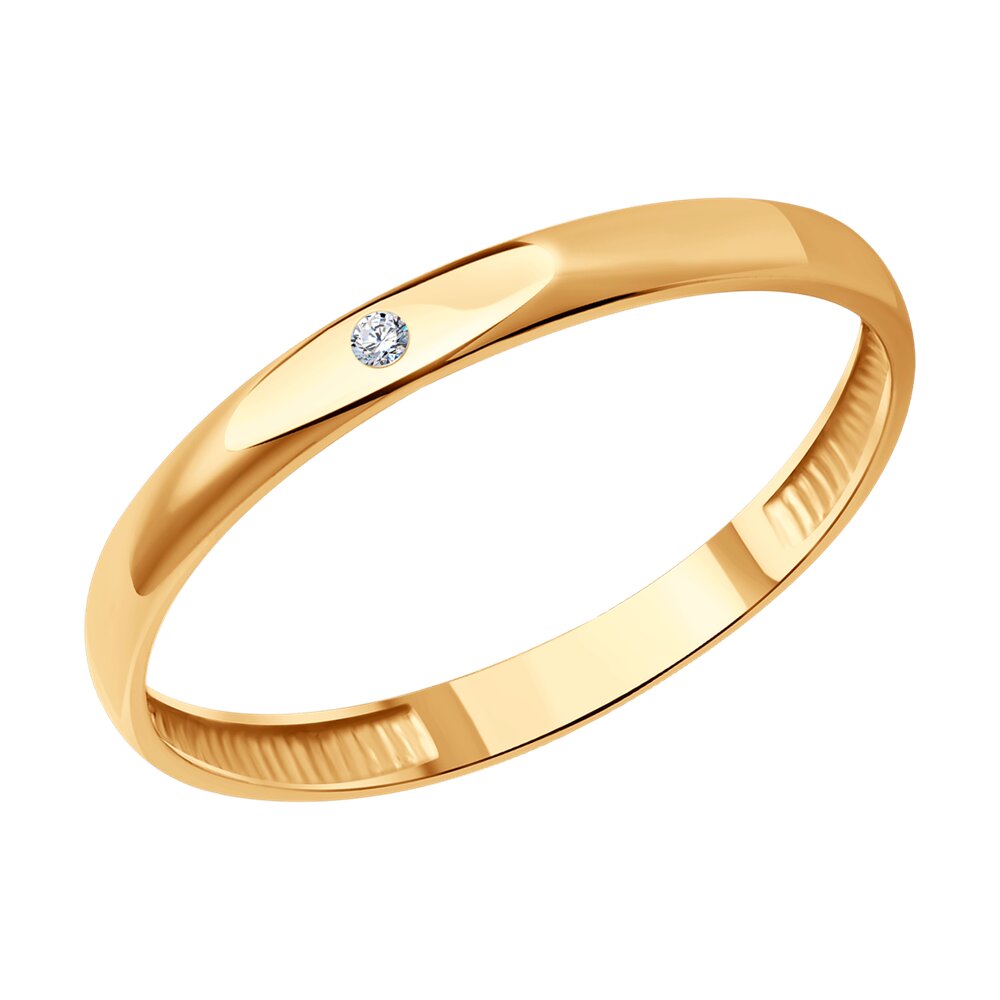 

Кольцо из золота р. 15,5 SOKOLOV Diamonds 1110208, бриллиант, 1110208