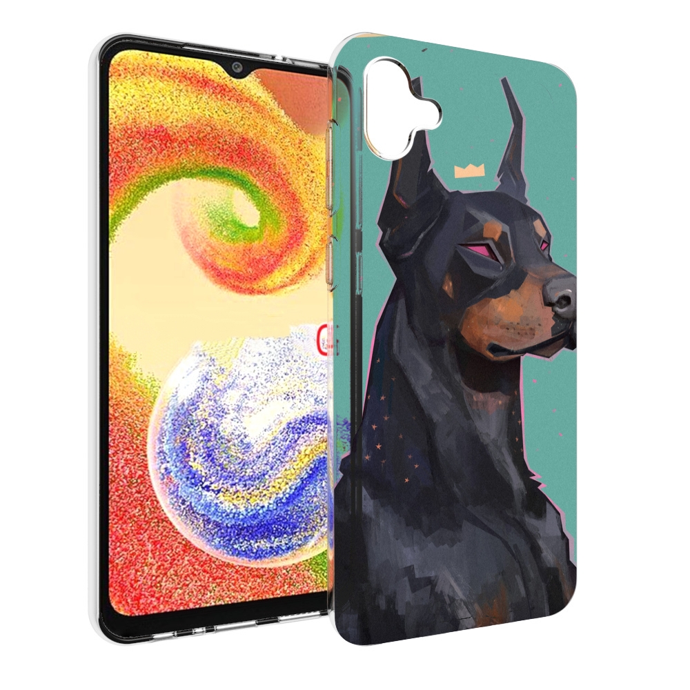 

Чехол MyPads красивый-доберман для Samsung Galaxy A04, Прозрачный, Tocco
