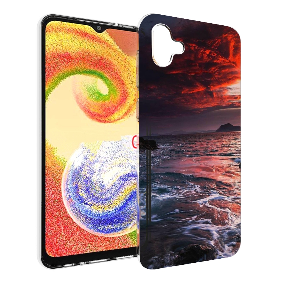 

Чехол MyPads красивый залив для Samsung Galaxy A04, Прозрачный, Tocco
