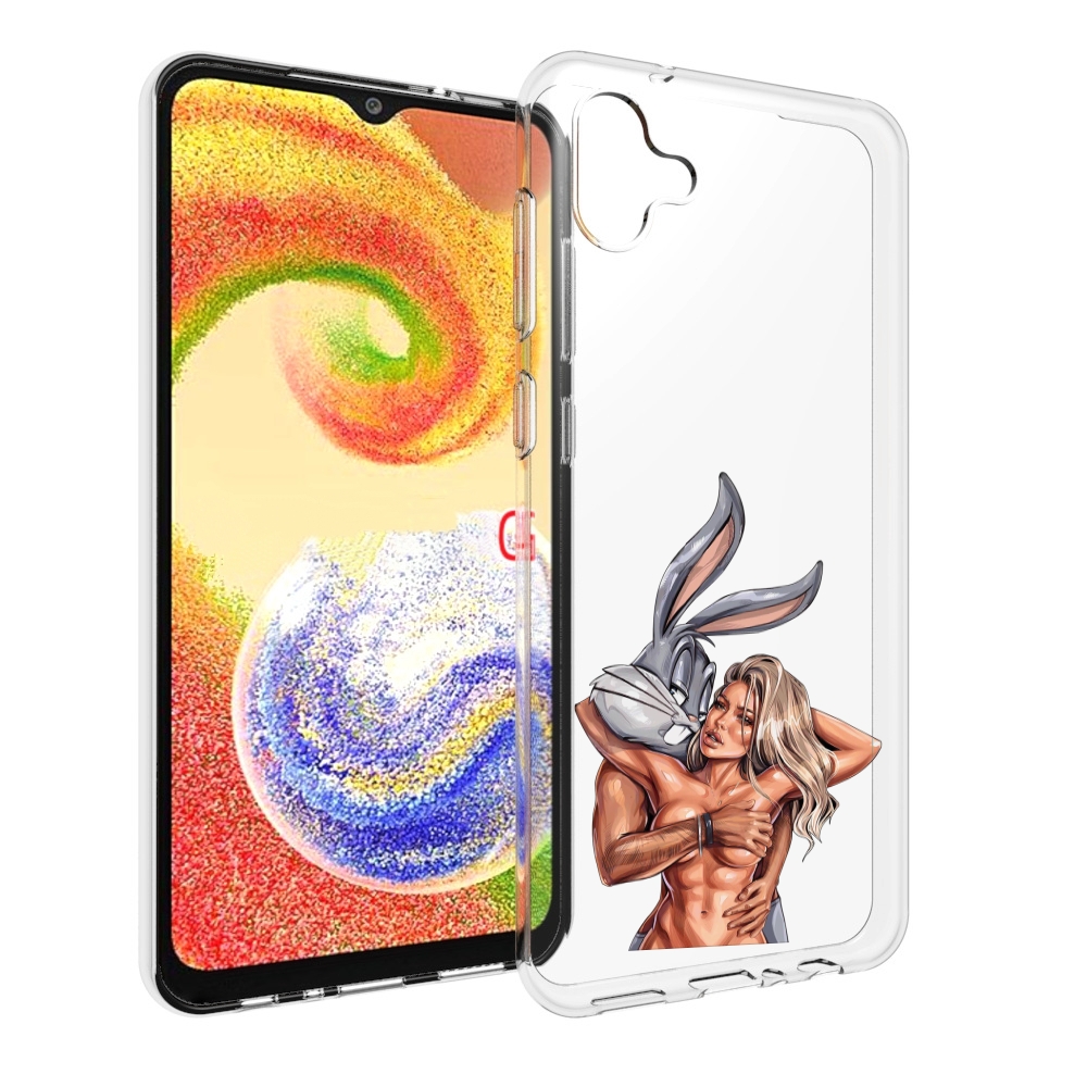 

Чехол MyPads красивая-девушка-с-бак-банни женский для Samsung Galaxy A04, Прозрачный, Tocco