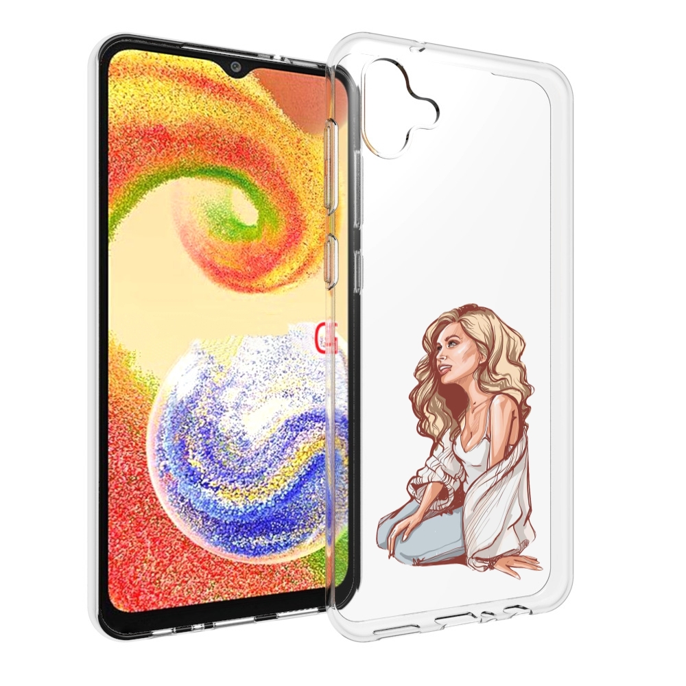 

Чехол MyPads красивая-девушка-в-белом женский для Samsung Galaxy A04, Прозрачный, Tocco