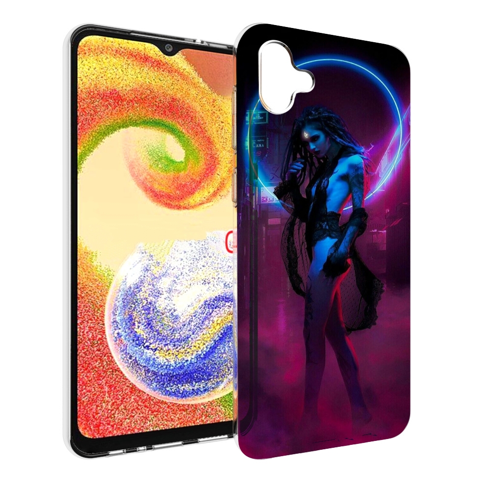 

Чехол MyPads красивая девушка в дыму неон женский для Samsung Galaxy A04, Прозрачный, Tocco