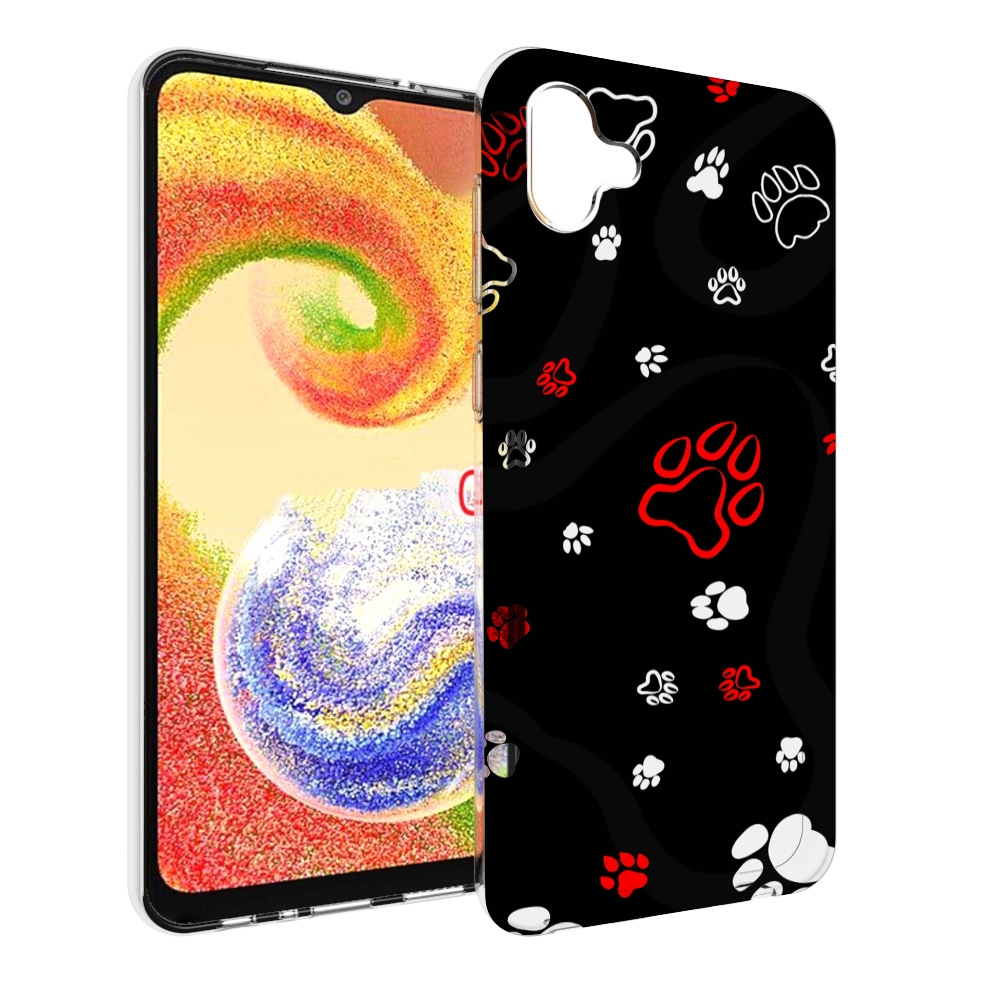 

Чехол MyPads кошачьи-лапки для Samsung Galaxy A04, Прозрачный, Tocco