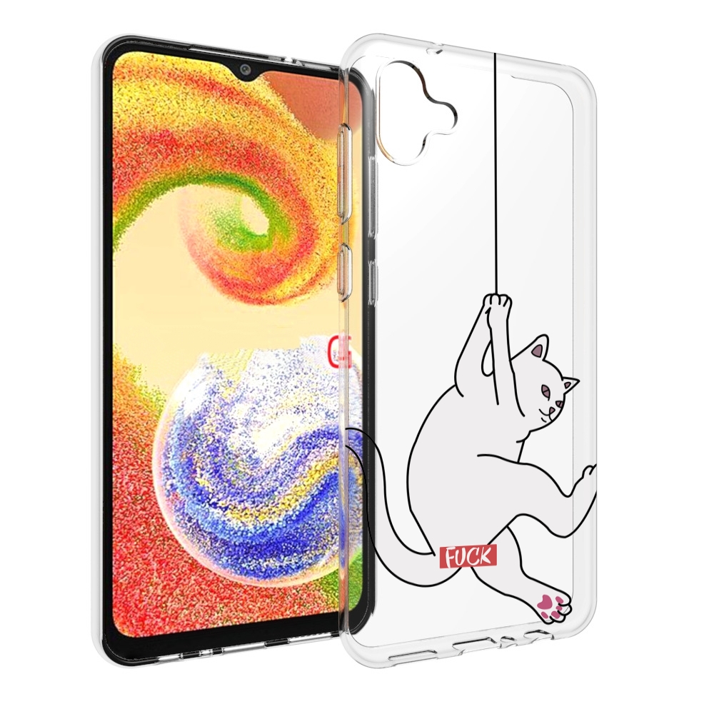 

Чехол MyPads котяра-на-веревке для Samsung Galaxy A04, Прозрачный, Tocco