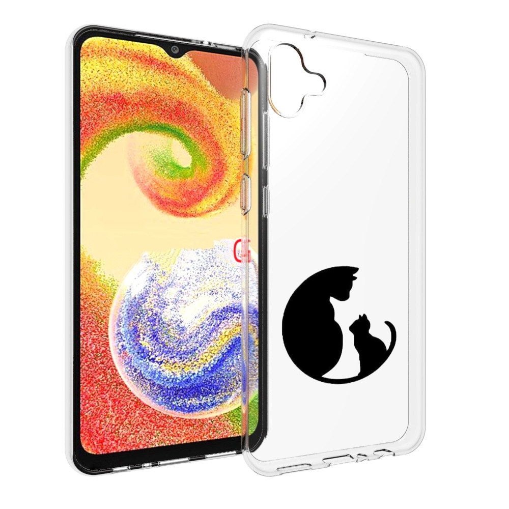 

Чехол MyPads коты в полукруге для Samsung Galaxy A04, Прозрачный, Tocco