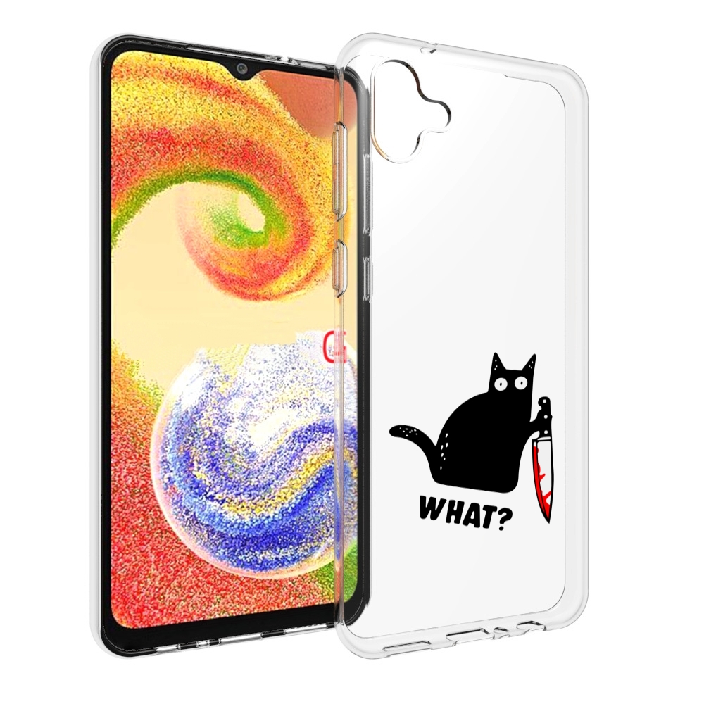 

Чехол MyPads котик-убийца для Samsung Galaxy A04, Прозрачный, Tocco