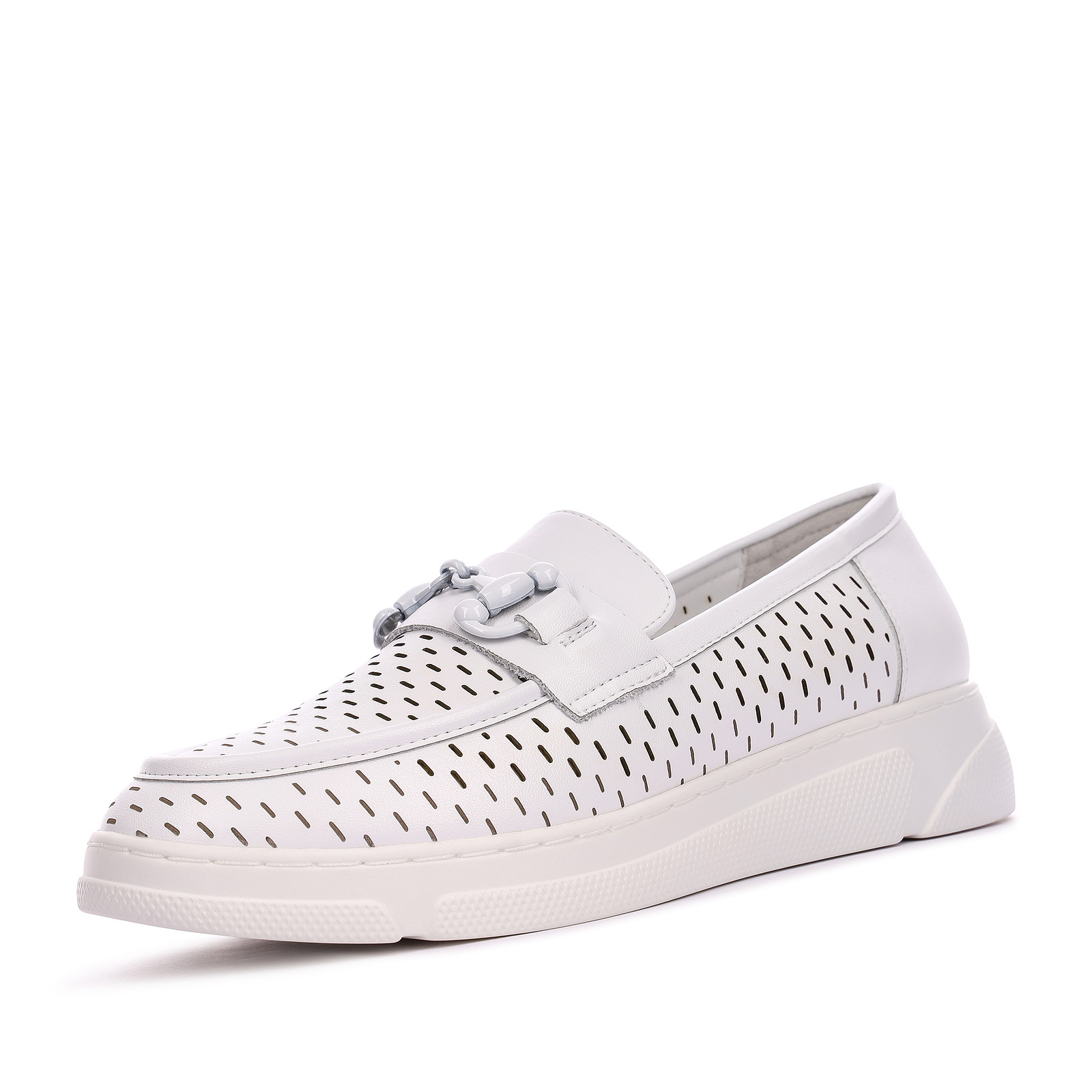 

Лоферы женские Marisetta 119-41WK-029SS белые 41 RU, Белый, 119-41WK-029SS