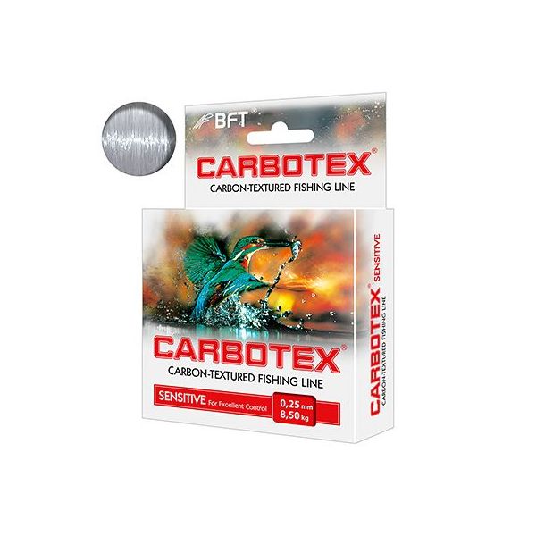 

Леска AQUA CARBOTEX Sensitive 150m 0,25mm, test - 8,50kg 1 шт., Серый, Carbotex Sensitive
