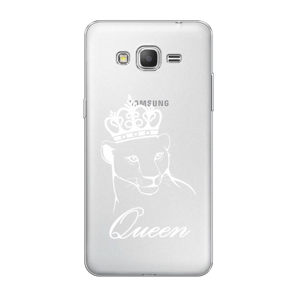 

Чехол Awog на Samsung Galaxy Grand Prime / Самсунг Grand Prime "Львица королева", Бежевый;прозрачный, 21950-7