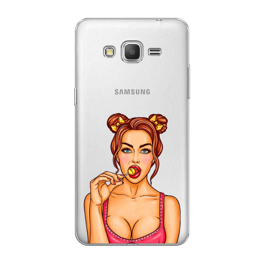 

Чехол Awog на Samsung Galaxy Grand Prime / Самсунг Grand Prime "Вкусный леденец", Бежевый;коричневый;розовый, 21950-7