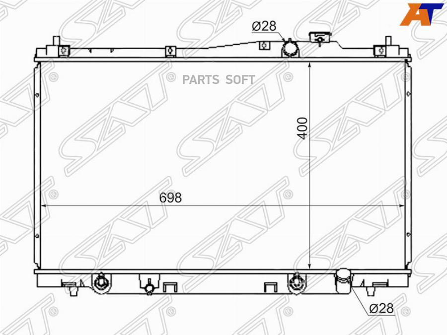 

SAT Радиатор HONDA STREAM RN1 1.7 00-