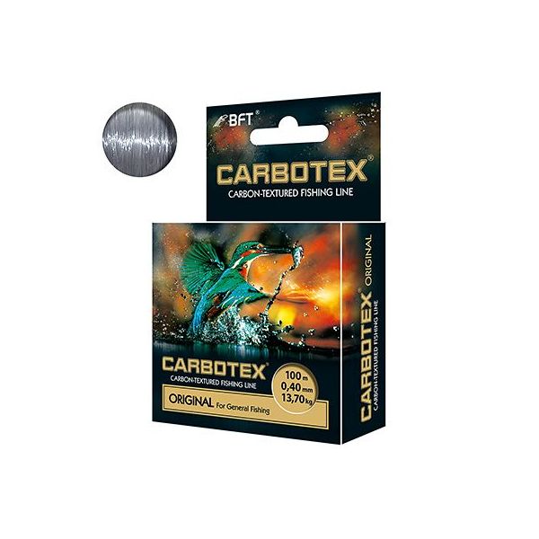 

Леска AQUA CARBOTEX Original 100m 0,40mm, серый, test - 13,70kg 1 шт., Carbotex Original