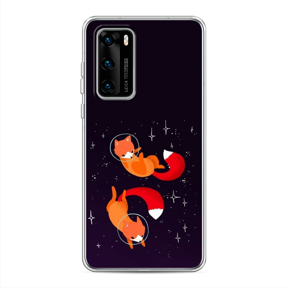 

Чехол Awog на Huawei P40 "Лисы космонавты", Оранжевый, 610850-4