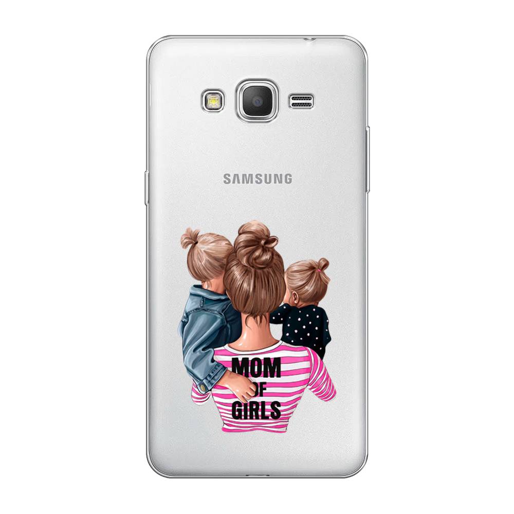 

Чехол Awog на Samsung Galaxy Grand Prime / Самсунг Grand Prime "Mom of Girls", Синий;розовый;черный, 21950-6