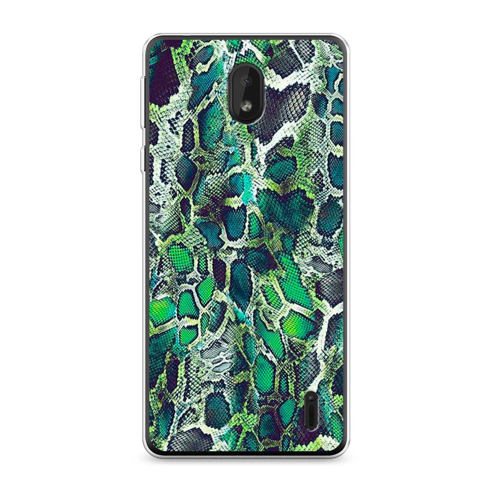 

Чехол Awog на Nokia 1 Plus / Нокиа 1 Plus "Зеленая кожа змеи", 122750-3
