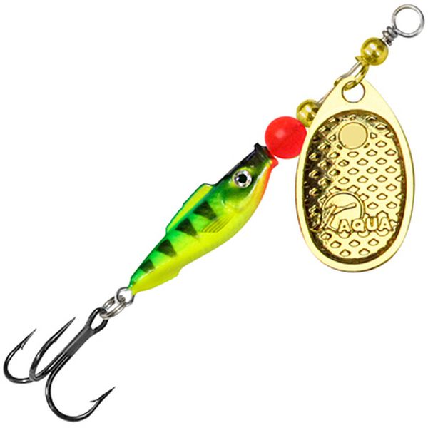 Блесна для рыбалки AQUA FISH COMET-4 20,0g, цвет 62 (золото), 2 штуки в комплекте