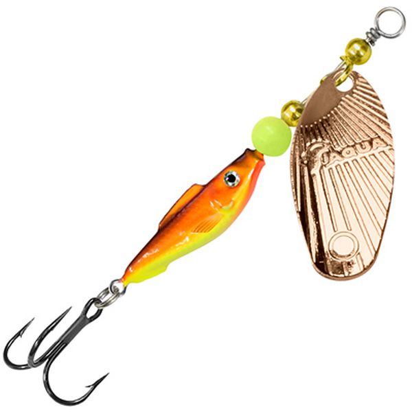 Блесна для рыбалки AQUA FISH SHELL-4 20,0g, цвет 05 (медь), 2 штуки в комплекте