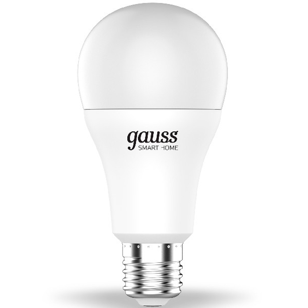 Умная светодиодная лампа Gauss А60 10Вт 1055Лм Е27 2700-6500К+RGB. Диммируемая