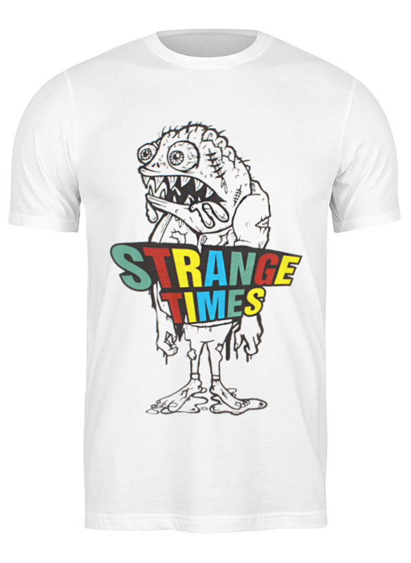 

Футболка мужская Printio Strange times goon tothestars белая L, Белый, Strange times goon tothestars