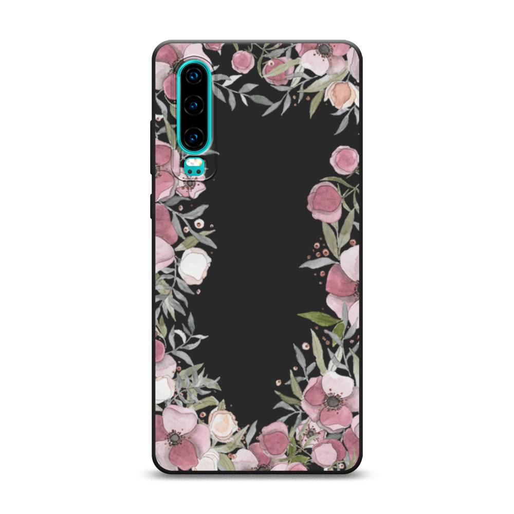 

Чехол Awog на Huawei P30 "Розовая цветочная рамка", Разноцветный, 68552-1