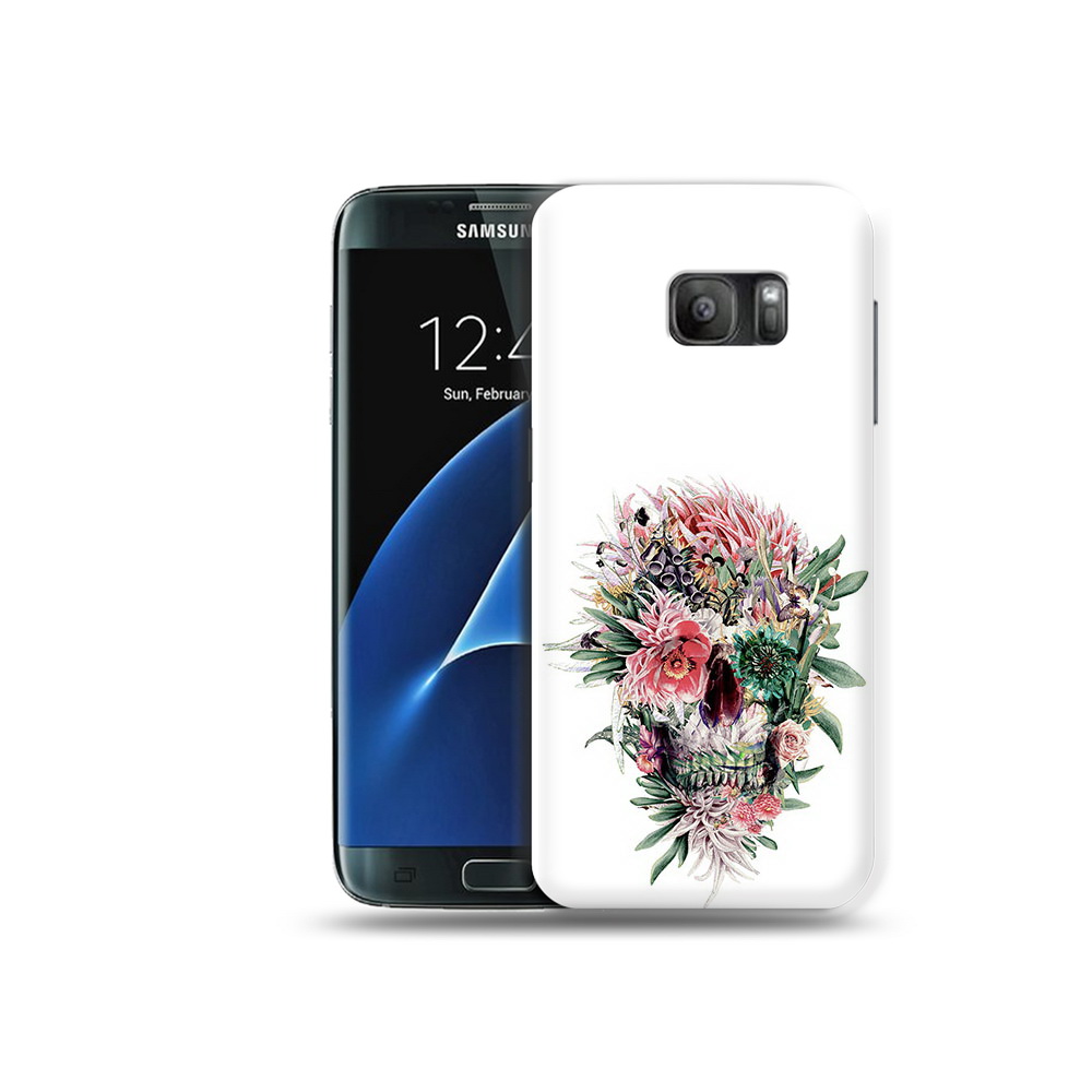 

Чехол MyPads Tocco для Samsung Galaxy S7 череп из цветов, Прозрачный, Tocco