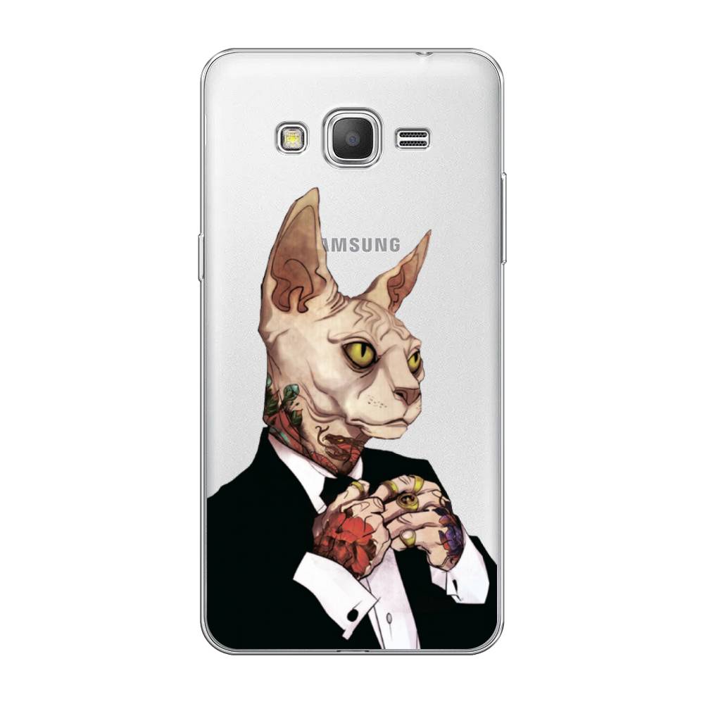 

Чехол Awog на Samsung Galaxy Grand Prime / Самсунг Grand Prime "Татуированный сфинкс", Бежевый;черный;красный, 21950-7