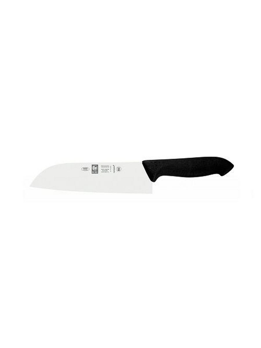 

Нож японский Santoku 180300 мм черный HoReCa Icel