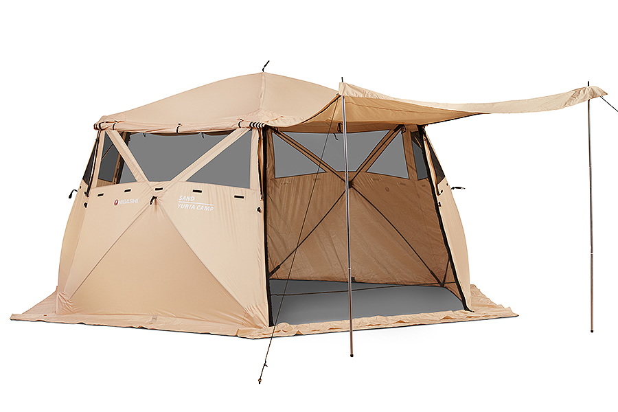 Палатка Higashi Yurta Сamp Sand II, кемпинговая, 12 места, бежевый