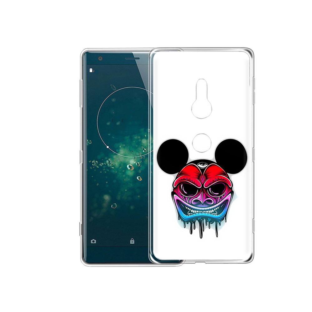 

Чехол MyPads Tocco для Sony Xperia XZ2 микки в маске, Прозрачный, Tocco