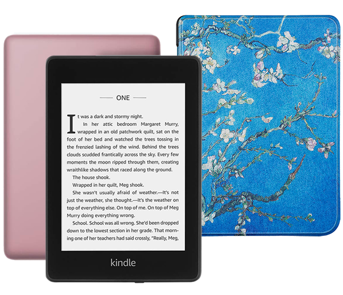 

Amazon Kindle PaperWhite 2018 8Gb Special Offer Plum + обложка Sakura, Черный;розовый, Amazon Kindle PaperWhite 2018 8Gb Special Offer Plum + обложка Sakura