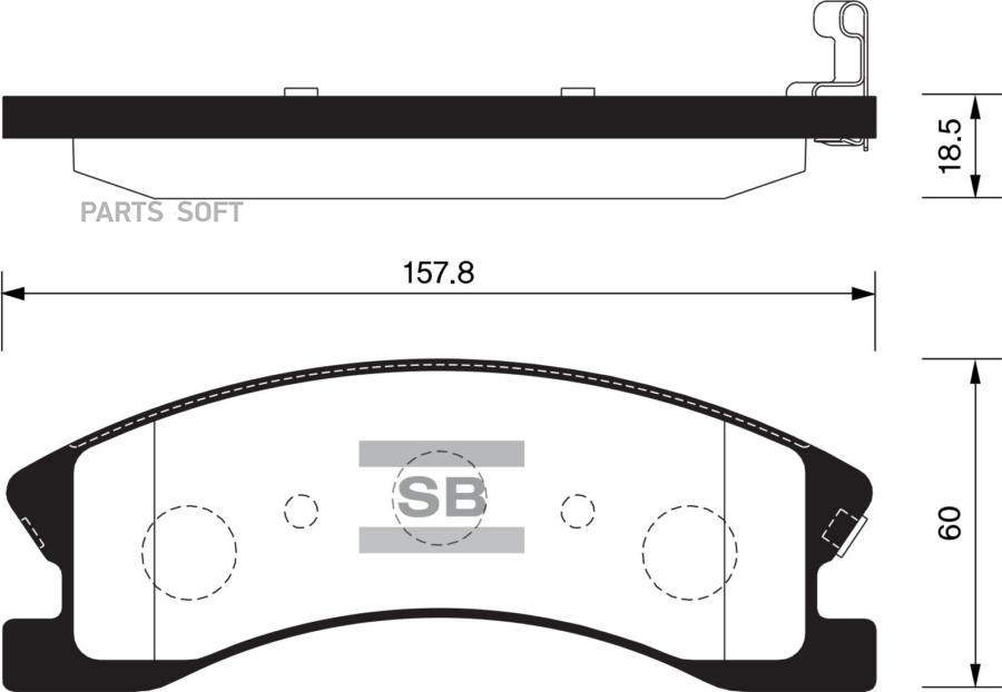 

Тормозные колодки Sangsin brake передние SP2179