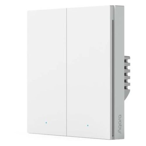 фото Умный выключатель aqara smart wall switch h1 eu, двухклавишный, белый [ws-euk04]