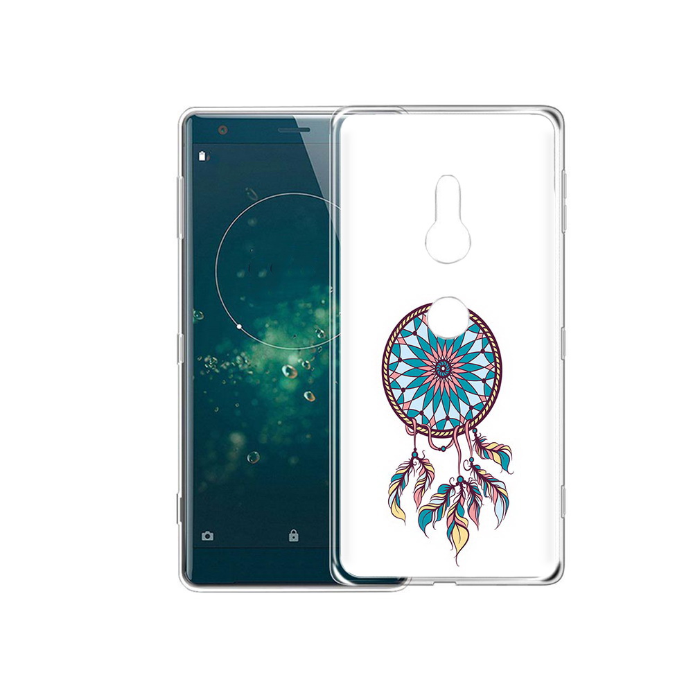 

Чехол MyPads Tocco для Sony Xperia XZ2 ловец снов синий, Прозрачный, Tocco