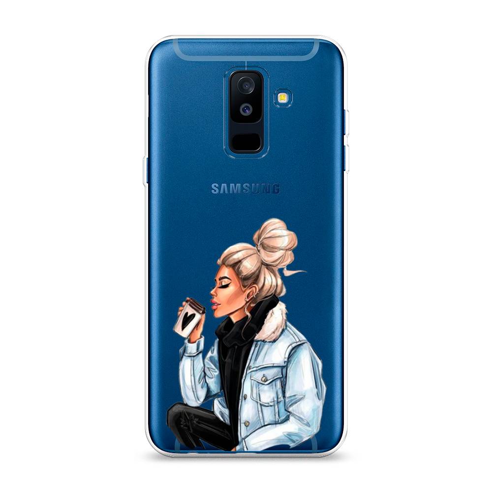 

Чехол Awog на Samsung Galaxy A6 + "Cute girl", Коричневый;бежевый, 26050-7