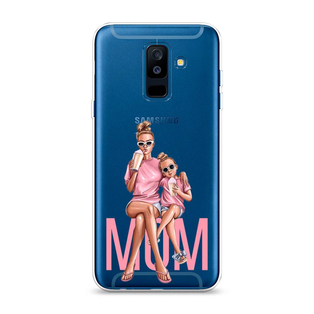 

Чехол Awog на Samsung Galaxy A6 + "Lovely mom", Синий;бежевый;розовый, 26050-7
