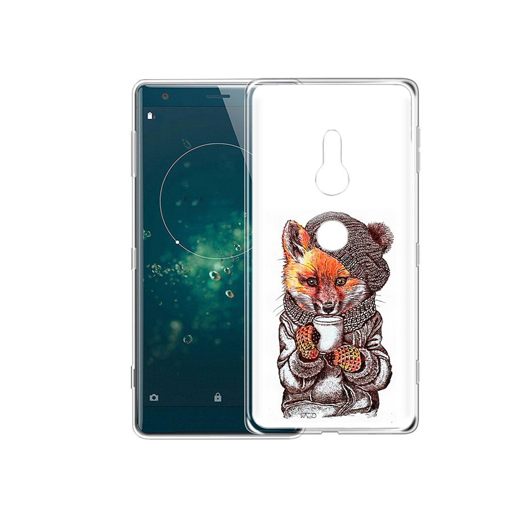 

Чехол MyPads Tocco для Sony Xperia XZ2 лиса в шапке, Tocco
