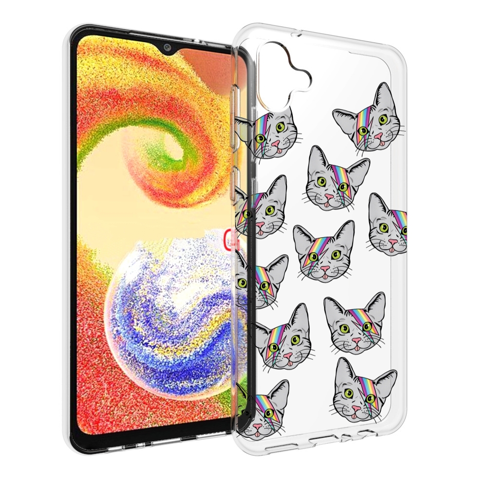 

Чехол MyPads кот-с-молнией-на-лбу для Samsung Galaxy A04, Прозрачный, Tocco