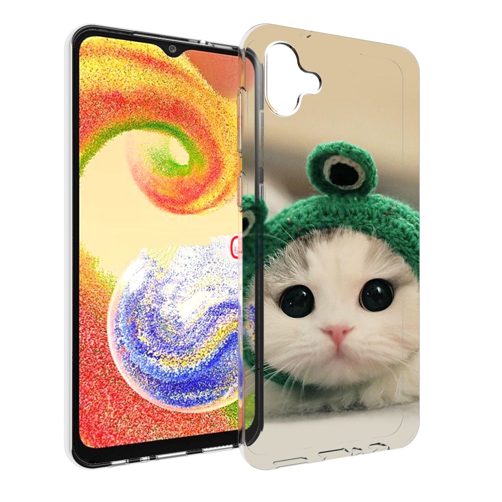

Чехол MyPads кот-лягушка детский для Samsung Galaxy A04, Прозрачный, Tocco