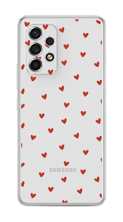 

Чехол на Samsung Galaxy A53 5G "Red hearts", Красный;прозрачный, 2104550-1