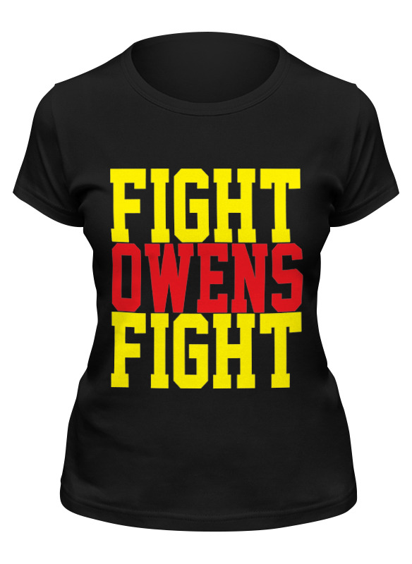 

Футболка женская Printio Fight owens fight (wwe) черная M, Черный, Fight owens fight (wwe)