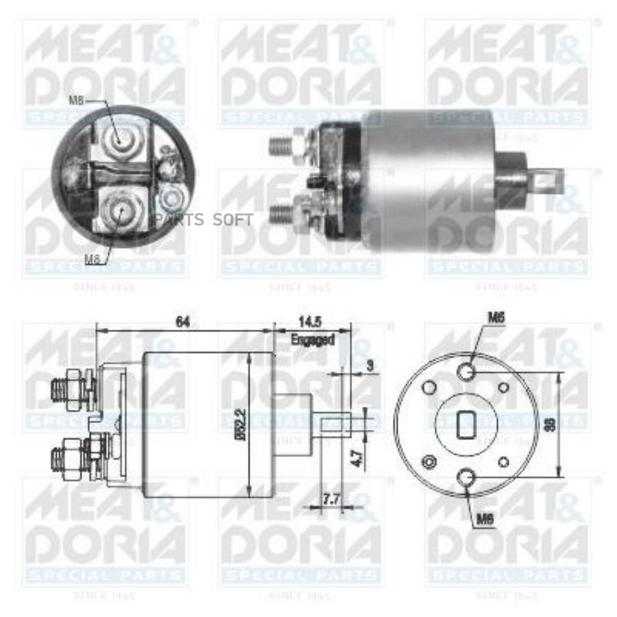 

MEAT DORIA 46274 Втягивающее реле стартера