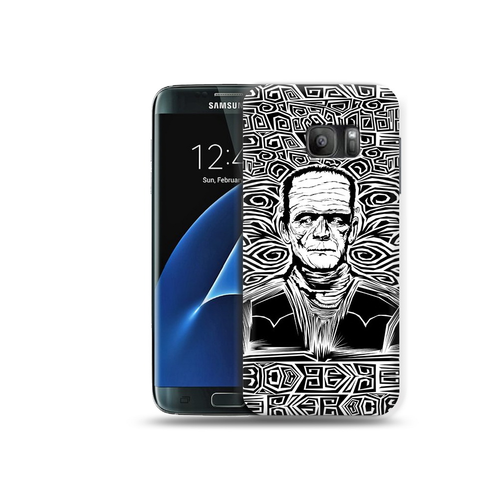 

Чехол MyPads Tocco для Samsung Galaxy S7 франкенштейн черно белый, Прозрачный, Tocco