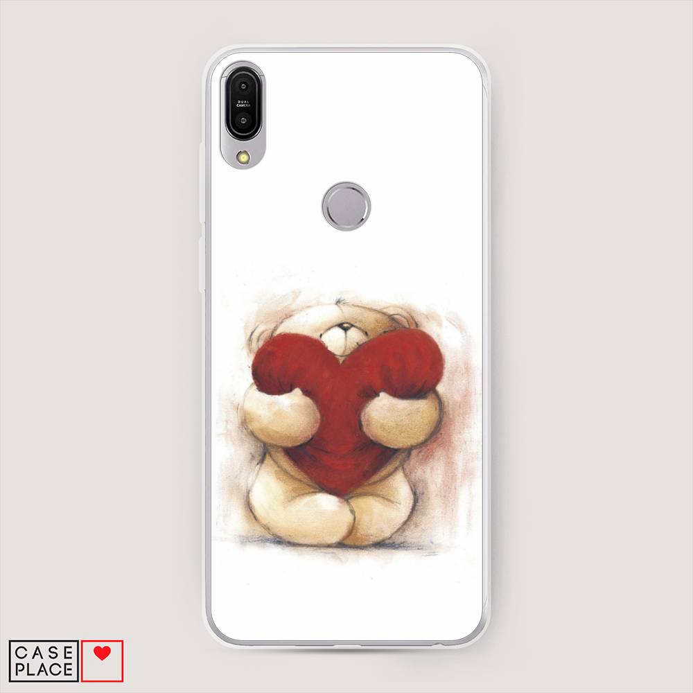 фото Чехол awog "мишка с сердцем 1" для asus zenfone max pro zb602kl