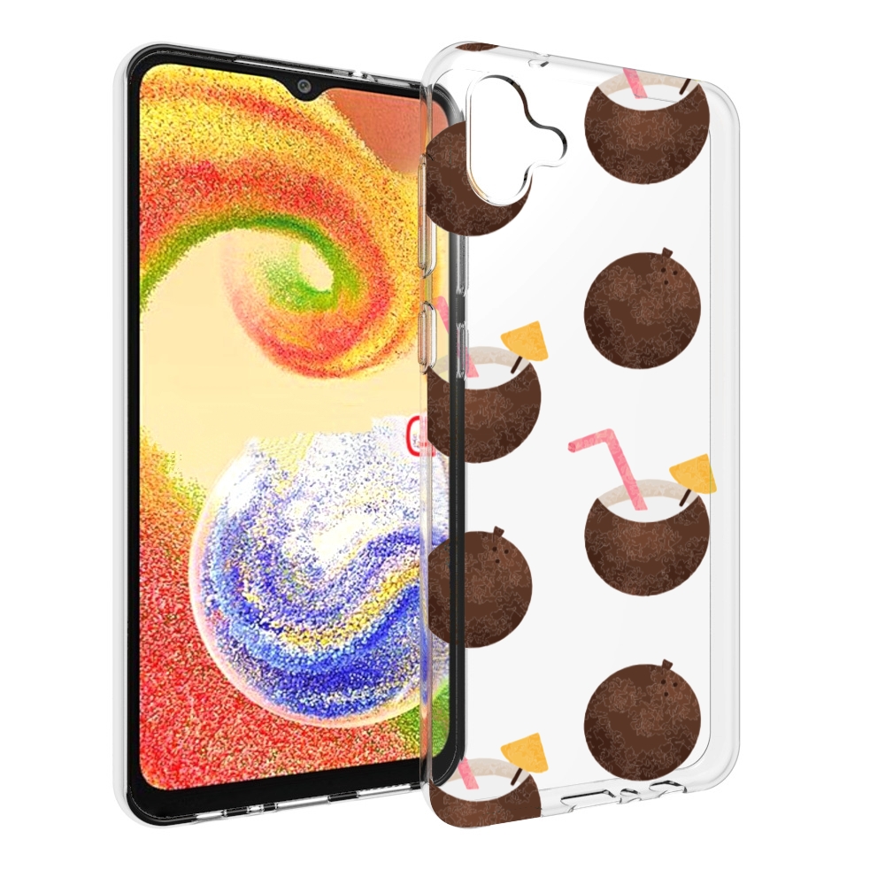 

Чехол MyPads кокосики для Samsung Galaxy A04, Прозрачный, Tocco