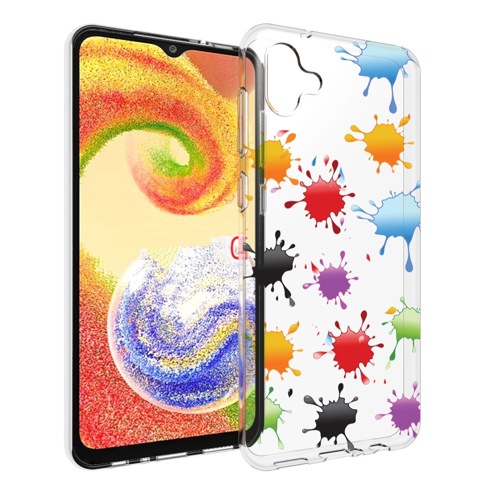 

Чехол MyPads кляксы для Samsung Galaxy A04, Прозрачный, Tocco