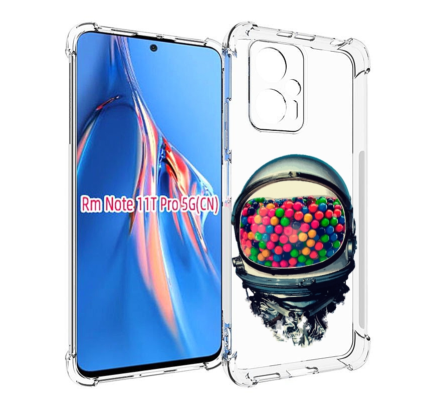 

Чехол MyPads шлем космонавта для Xiaomi Redmi Note 11T Pro / 11T Pro Plus / Poco X4 GT ..., Прозрачный, Tocco