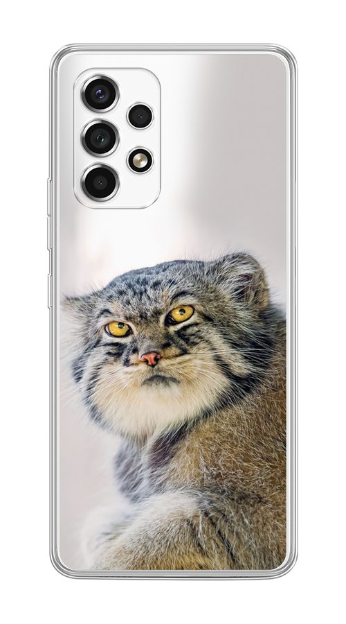

Чехол на Samsung Galaxy A53 5G "Кот манул 1", Серый;белый;желтый, 2104550-1