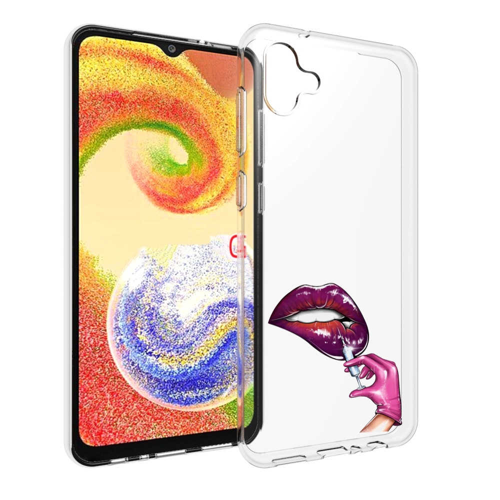 

Чехол MyPads качаем-губы для Samsung Galaxy A04, Прозрачный, Tocco
